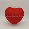 Red Heart Clutch – Rhinestone Sparkle Evening for women - bag by Palazzo Couture