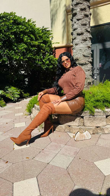 Refined Luxe Sweater & Skirt Set - Palazzo Couture Online