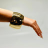 Reflective Elegance Bangle (Gold) for women - fashion jewelry by Palazzo Couture