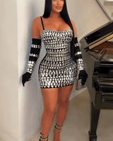 Reflective Razzle Mini Dress - Palazzo Couture Online