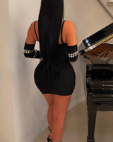 Reflective Razzle Mini Dress - Palazzo Couture Online