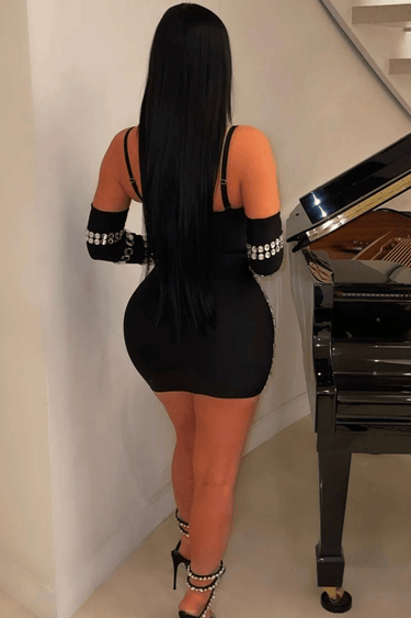 Reflective Razzle Mini Dress - Palazzo Couture Online