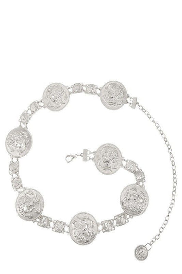 Regal Greek Coin Linked Metal Belt (Gold) - Palazzo Couture Online