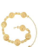 Regal Greek Coin Linked Metal Belt (Gold) - Palazzo Couture Online