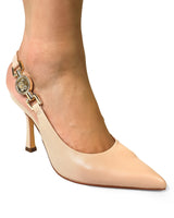 Regal Medallion Jocelyn Slingback Heel - Nude - Palazzo Couture Online