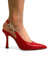 Regal Medallion Jocelyn Slingback Heel - Red - Palazzo Couture Online
