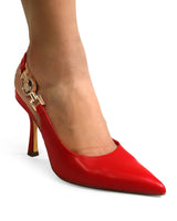 Regal Medallion Jocelyn Slingback Heel - Red - Palazzo Couture Online