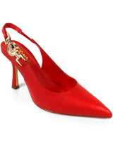 Regal Medallion Jocelyn Slingback Heel - Red - Palazzo Couture Online