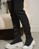 Revolution Over The Knee Boots (Black) - women's fashion boots