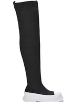 Revolution Over The Knee Boots (Black) - Palazzo Couture Online
