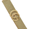 Rhinestone GO Buckle Elastic Belt (Gold) for women - fashion belt by Palazzo Couture