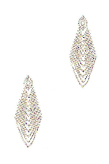 Rhinestone Chandelier Earring - Palazzo Couture Online