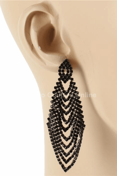 Rhinestone Chandelier Earring - Palazzo Couture Online