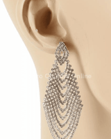 Rhinestone Chandelier Earring - Palazzo Couture Online