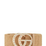 Rhinestone GO Charm Elastic Belt (Tan) for women - fashion belt by Palazzo Couture