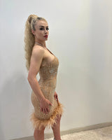 Stunning Bodycon Glam mini dress bodycon fit styled for party