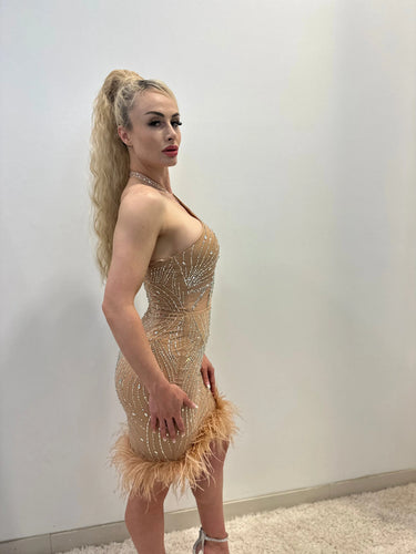 Stunning Bodycon Glam mini dress bodycon fit styled for party