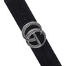 Rhinestone GO Buckle Elastic Belt - Black - Palazzo Couture Online