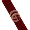 Rhinestone GO Buckle Elastic Belt (Red) - Palazzo Couture Online