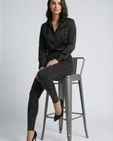 Rhinestone Pavé Leggings - Black/Clr - Palazzo Couture Online