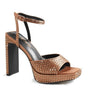 Rhinestone Platform Dress Shoes (camel) for women - stylish heels by Palazzo Couture