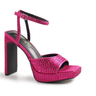 Rhinestone Platform Dress Shoes (Hot Pink) - Palazzo Couture Online