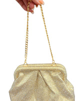 Rhinestone Rain Clutch (Light - Gold) - Palazzo Couture Online