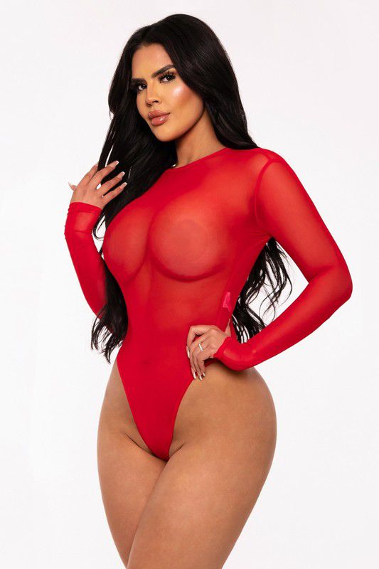 Scarlet Desire Bodysuit (Red)