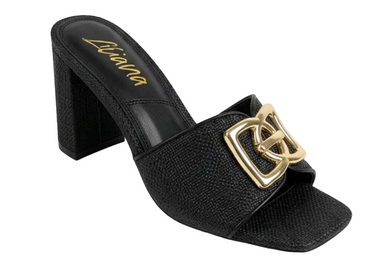 Sola Block Heel Mule Black