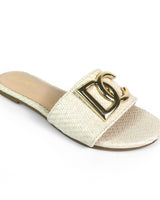 Ray Slide Sandal Beige