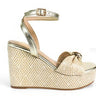 Paige Wedge Sandals Gold