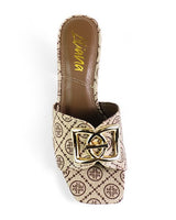 Sola Block Heel Mule Multiple Monogram