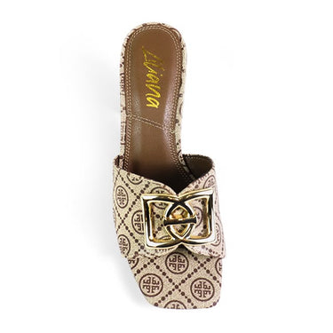 Sola Block Heel Mule Multiple Monogram