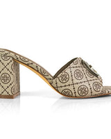 Sola Block Heel Mule Multiple Monogram