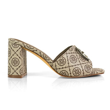 Sola Block Heel Mule Multiple Monogram
