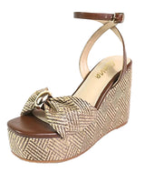 Paige Wedge Sandals Brown