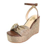 Paige Wedge Sandals Brown