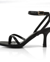 Frankie Heel Sandal Black