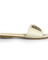 Ray Slide Sandal Beige