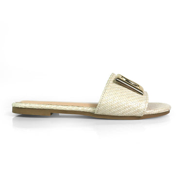 Ray Slide Sandal Beige