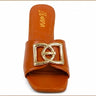 Sola Block Heel Mule Tan
