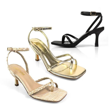 Frankie Heel Sandal Gold