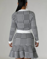 Women's Waisted Elastic matching skirt set from Palazzo Couture collection