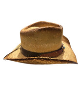 Desert Trail Straw Cowboy Hat with Turquoise Detail - view 3