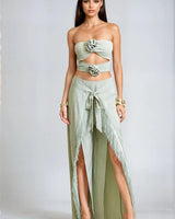 Women's Sage pant set matching style back view