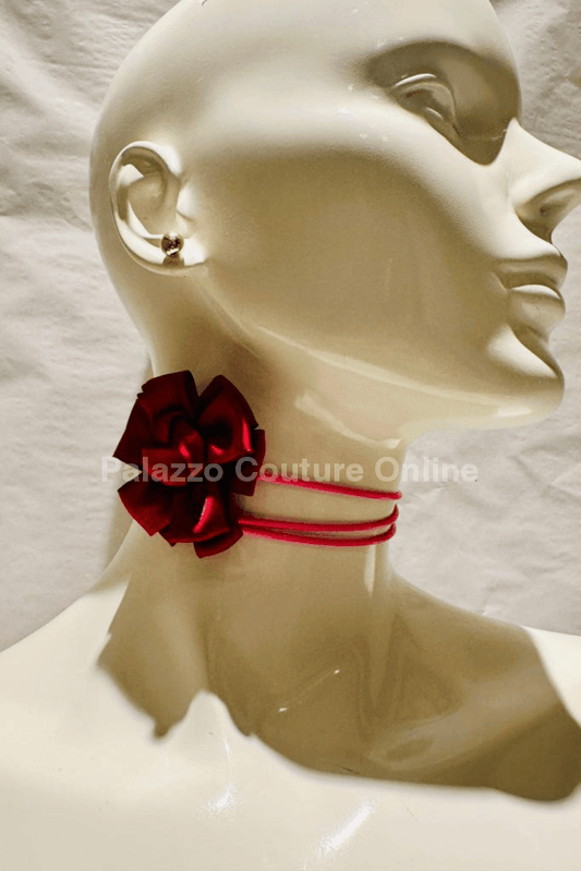 Rose Reverie Choker (Red) One Size / Red Necklaces