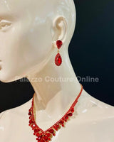 Rubi Drops Gold Set - Palazzo Couture Online