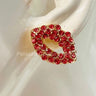 Ruby Pout Sparkle Stud Earrings (Pink) for women - fashion jewelry by Palazzo Couture