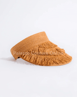 Running To The Beach Visor Hat (Brown) - Palazzo Couture Online