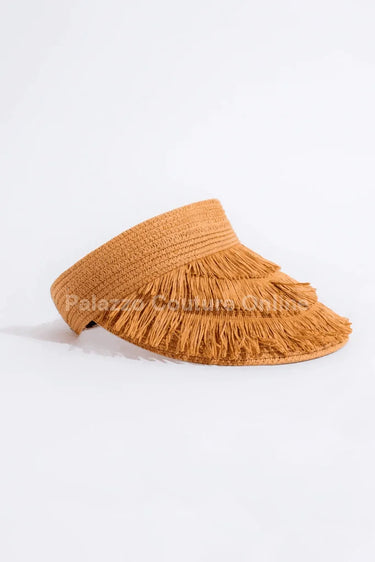 Running To The Beach Visor Hat (Brown) - front view